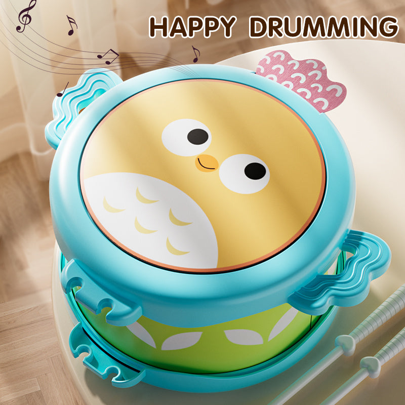 Kids Drum Set Cartoon Style with 2 Drumsticks