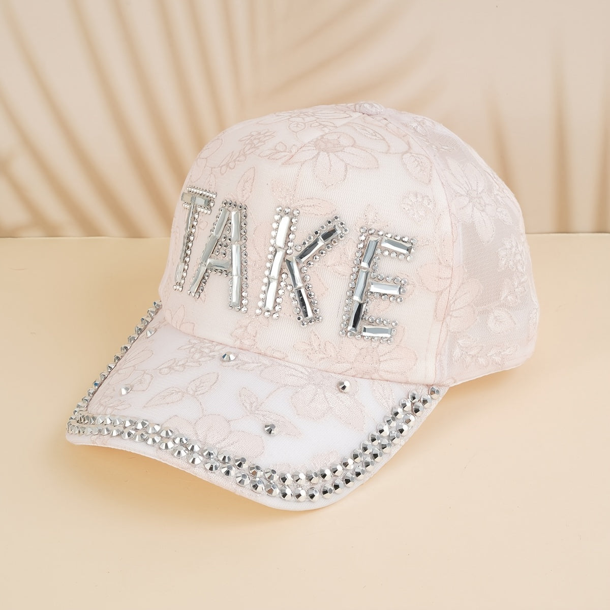 Rhinestone Letter Baseball Cap for Women Girls