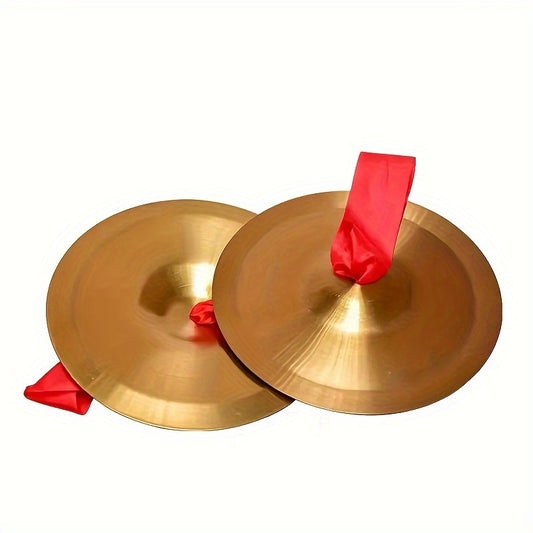 1 Pair Copper Cymbal Hand Percussion Instruments For Stage Party Musical