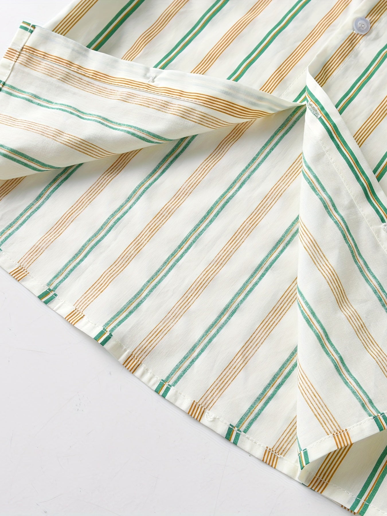 Boys Striped Shirt Preppy Style Summer Kids Clothes