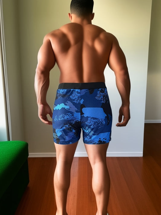 Men's Stretch Swimming Trunks for Beach Vacation