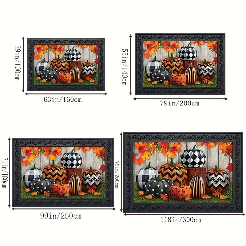 Witch Pleated Pattern Halloween Decorative Carpet Kitchen Mat