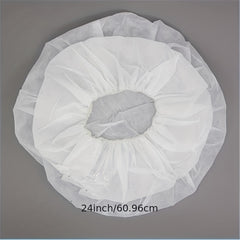 Disposable Non-woven Chef's Hair Cap 60-96 Cm Hair Net Elastic