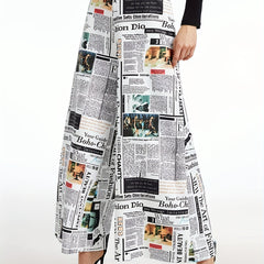 Women's Plus Pop Art Print Wide Leg Trousers