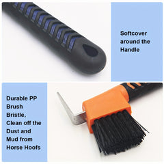 Horse Hoof Pick Brush Equestrian Grooming Tool