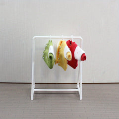 1:12 Scale Clothes Rack Model House Decor Shelf