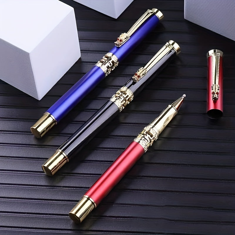Dragon Head Hollow Metal Jewelry Ballpoint Pen Gift