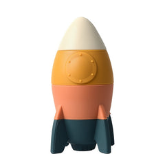 Silicone Rocket Stacking Set for Kids, Interactive Educational Toy