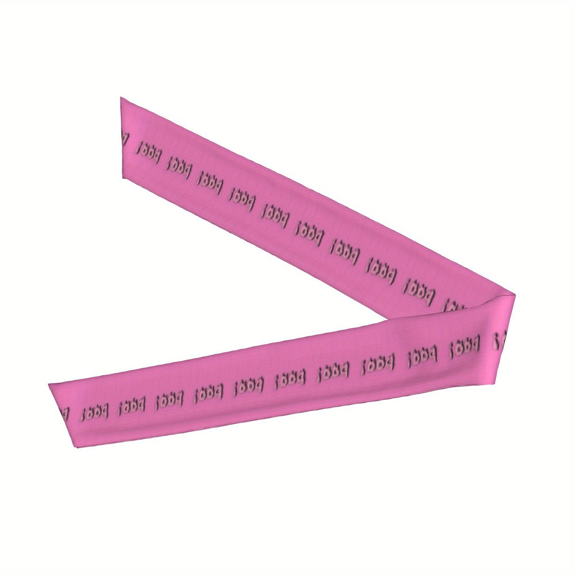 Bright Pink Non Slip Workout Headband Sweat Wicking Stretchy & Breathable