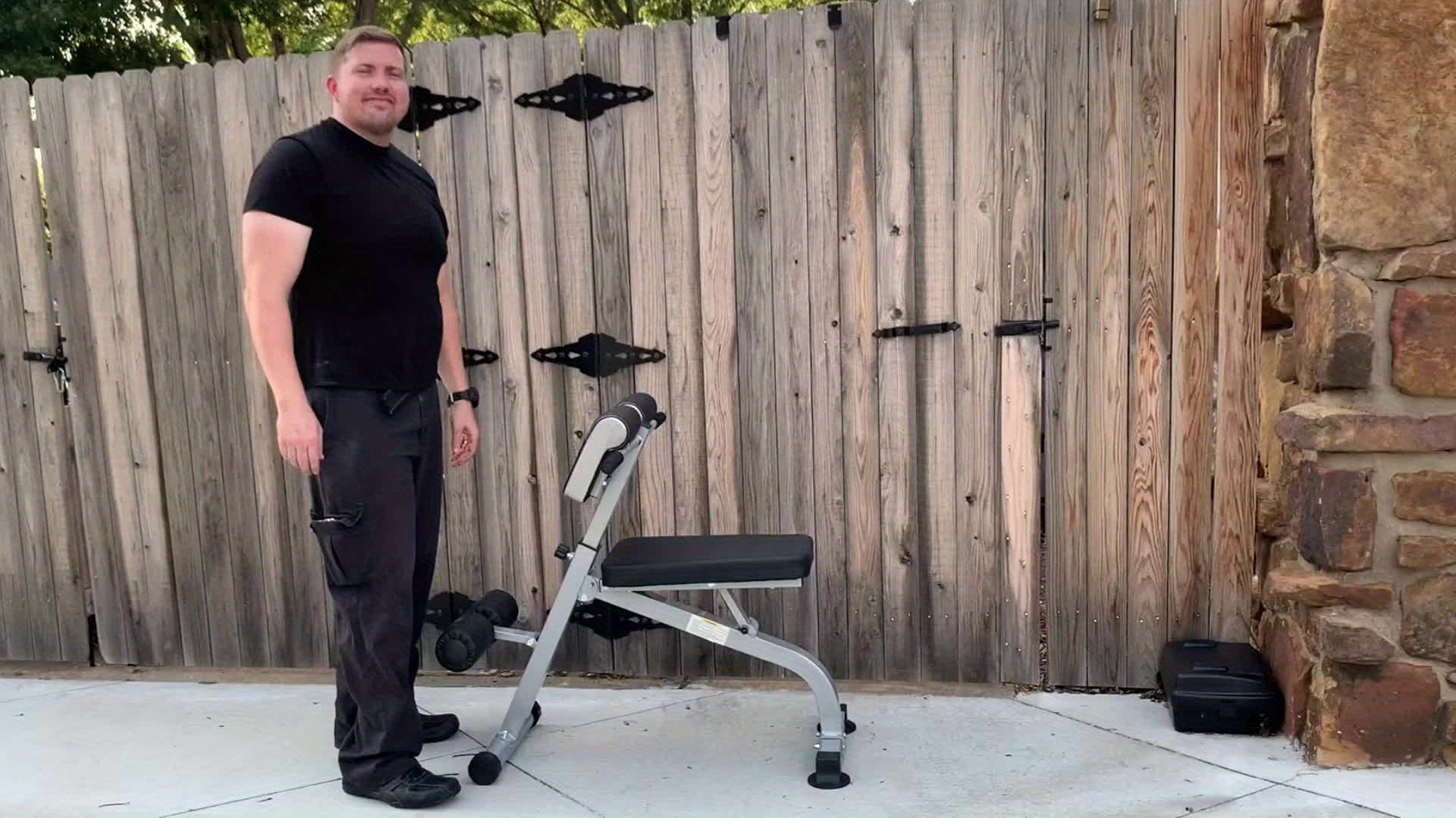 Foldable Fitness Roman Chair Abdominal Exercise Bench