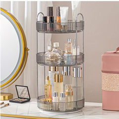 High Capacity 360 Rotating Makeup Organizer for Skincare and Cosmetics