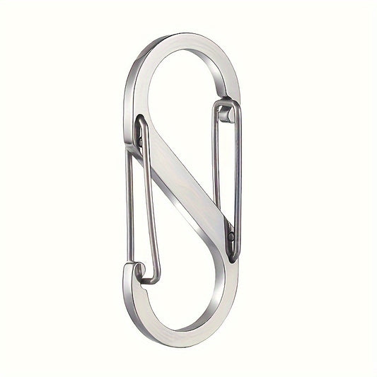 S Shape Carabiner Clips Snap Hooks Double Headed Keychain Buckles For Backpacks