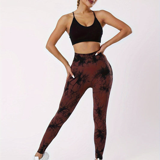 Tie Dye High Waist Butt Lifting Yoga Pants