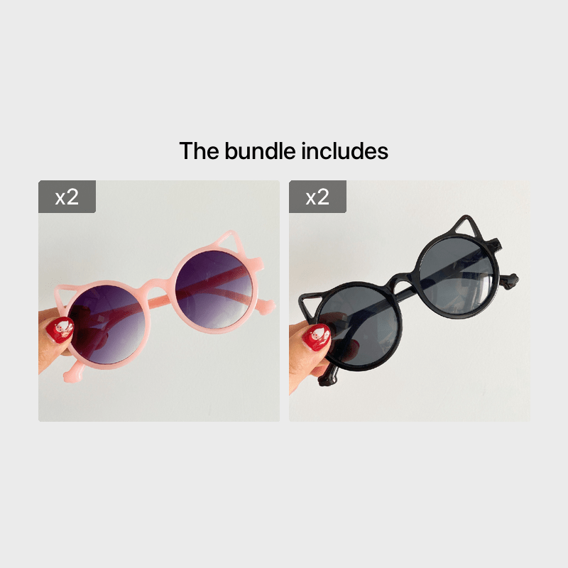 Cat Ear Sunglasses Gradient Lens Party Outdoor Travel Boys Girls