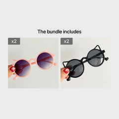 Cat Ear Sunglasses Gradient Lens Party Outdoor Travel Boys Girls