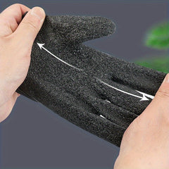 Anti slip Fishing Gloves Waterproof With Magnetic Release Clip