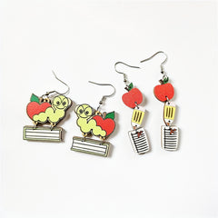 Sunflower Scales Earrings - Perfect for School & Graduation