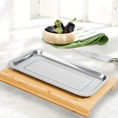 Bamboo Cutting Board With Tray - Sliding Out Chopping Board
