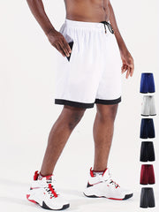 Men's Basketball Shorts Running Marathon Loose Capris Large Casual Mesh