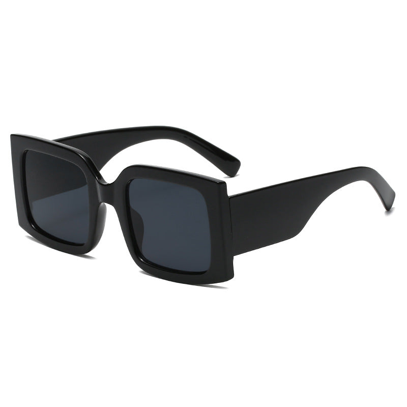 Retro Square Sunglasses for Women Vintage Thick Frame Glasses