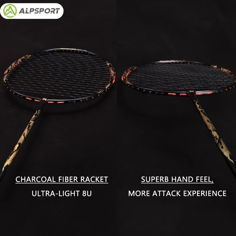 ALP Full Carbon Offensive 8U 62G 30LBS Badminton Racket