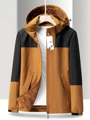 Contrast Block Sport Jacket Windbreaker Men's Casual Coat