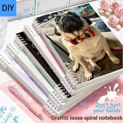 Personalized Pet Cover Spiral Notebook Waterproof Soft Cover