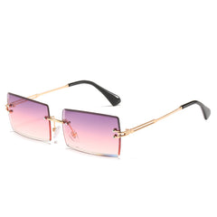 Rimless Rectangle Sunglasses UV400 Sun Glasses