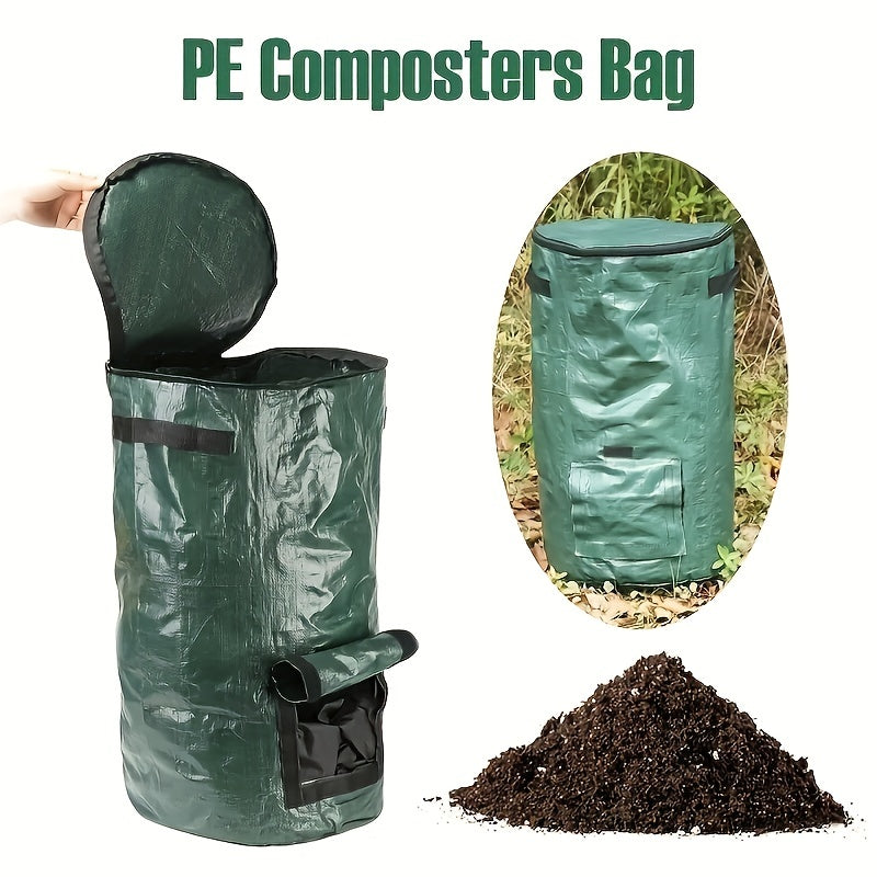 Collapsible Composting Fertilizer Maker with Lid