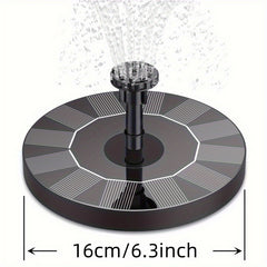 1pc LED Solar Fountain for Birdbath