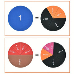 Colorful Magnetic Fraction Pie Math Learning Tool