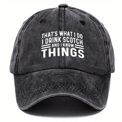 Washed Cotton Baseball Cap Letter Printed Sun Protection Hat