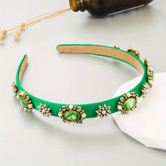 Baroque Rhinestone Headband Glitter Hair Band Vintage Hair Accessories