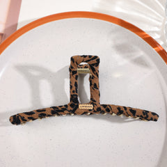 Leopard Print Hair Clip Large Strong Hold Hair Clamp