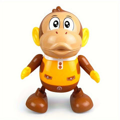 Interactive Monkey Toy with Music and LED Lights