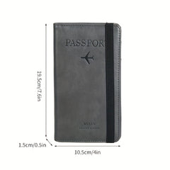RFID Passport Cover Card Holder Wallet Multifunctional