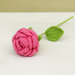 Crochet Artificial Rose Home Decor