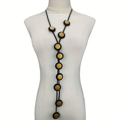 Y Shaped Long Pendant Necklace Bohemian Accessories Party Clothing Neck Jewelry