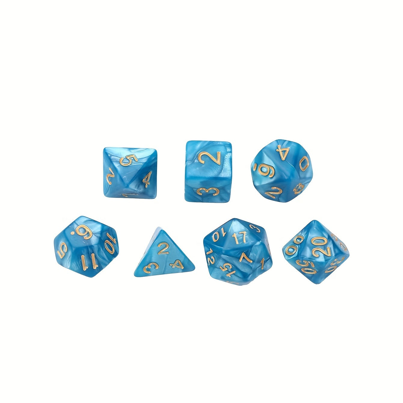 7pcs Polyhedral Dice Set Game Accessories