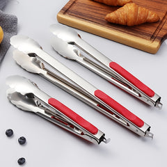 3pcs Stainless Steel Food Clip for BBQ and Kitchen Use