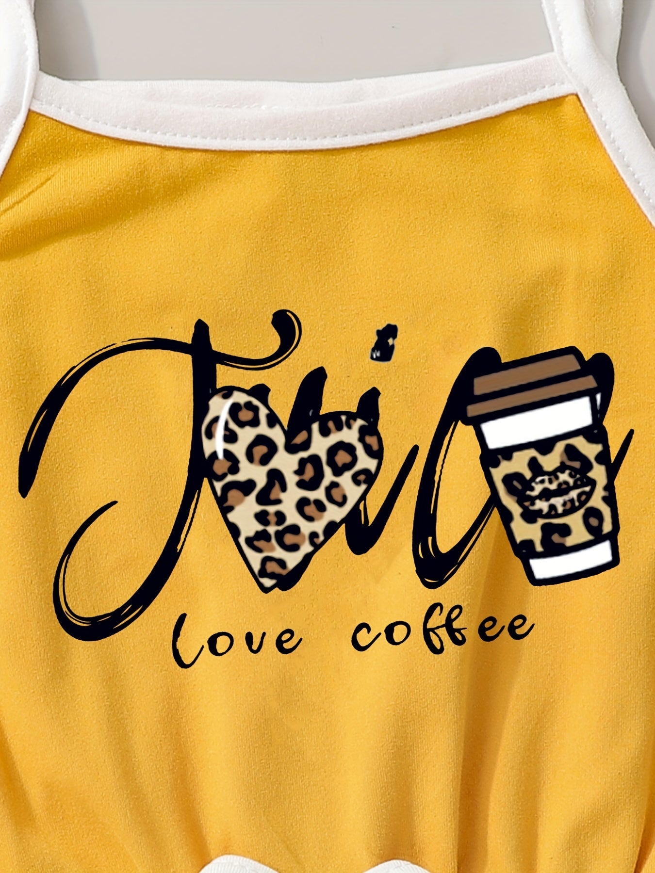 Leopard Heart Print Cami Romper Jumpsuit for Toddler Girls