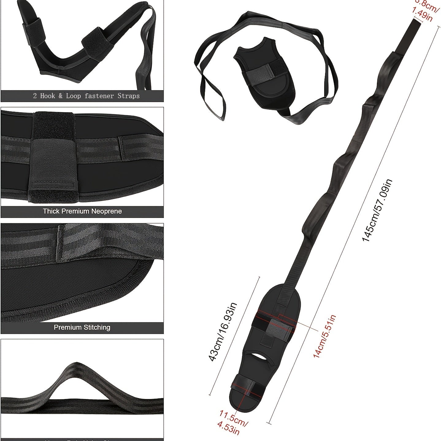 Yoga Stretching Belt for Flexibility & Joint Health Ankle Correction Fitness