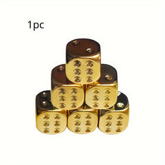 Solid Brass Dice Toy Club Bar Holiday Party Game Accessories