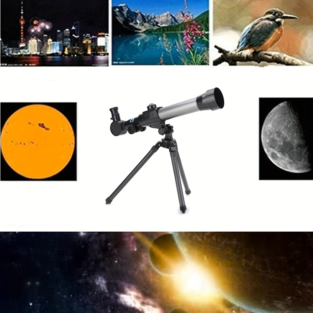 Retractable Telescope with Rotatable Bracket & Compass