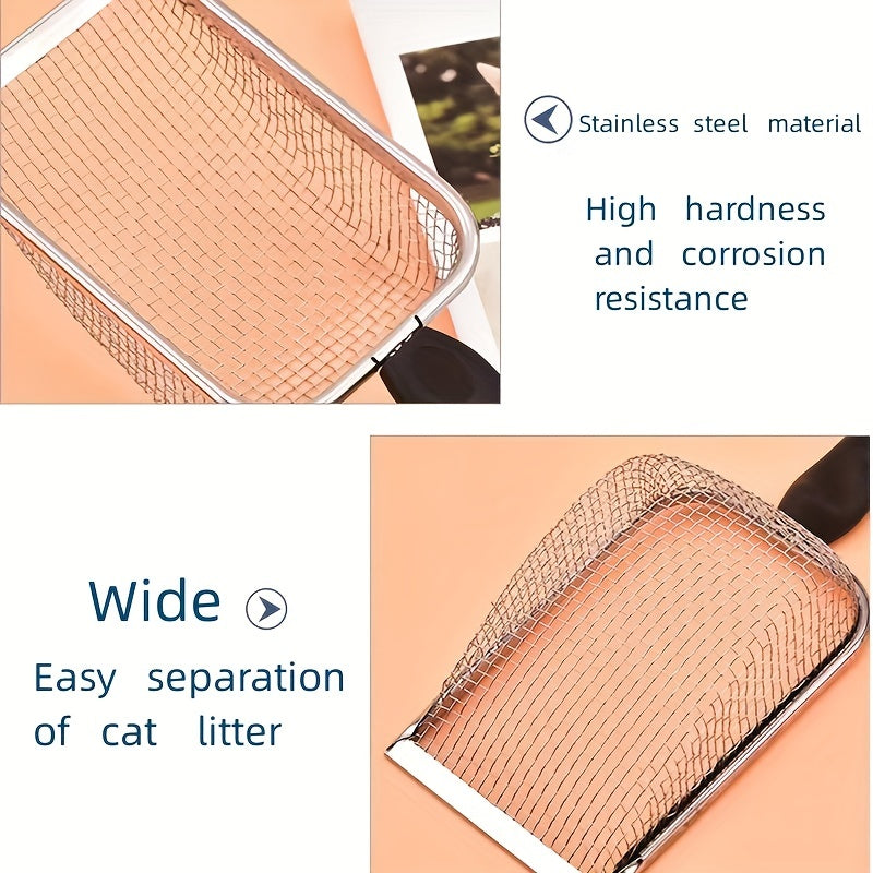 Stainless Steel Cat Litter Scoop Comfortable Handle