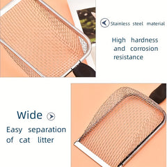 Stainless Steel Cat Litter Scoop Comfortable Handle