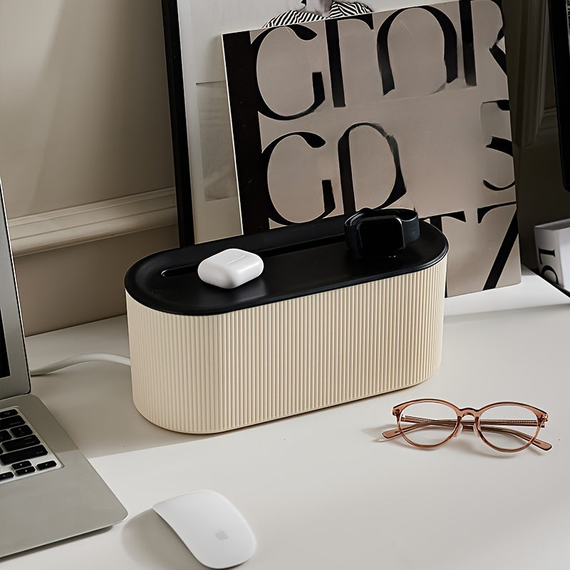 Cable Storage Box for Living Room Power Plugs