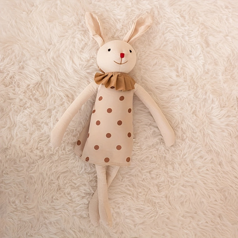 Mushroom Bear 13 78in Soft Bunny Plush Toy Linen & Khaki Rabbits