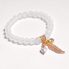 Jade Crystal Beaded Bracelet for Women