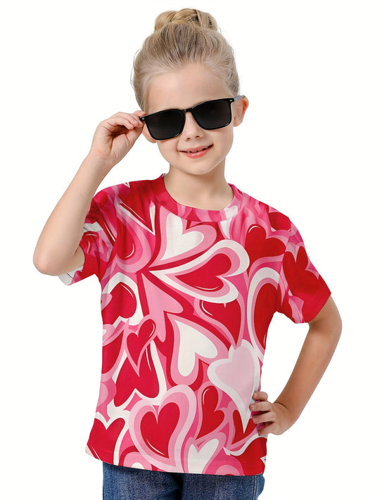 Tie Dye Clover Print 3D T-Shirt for Boys Girls Sports Gift
